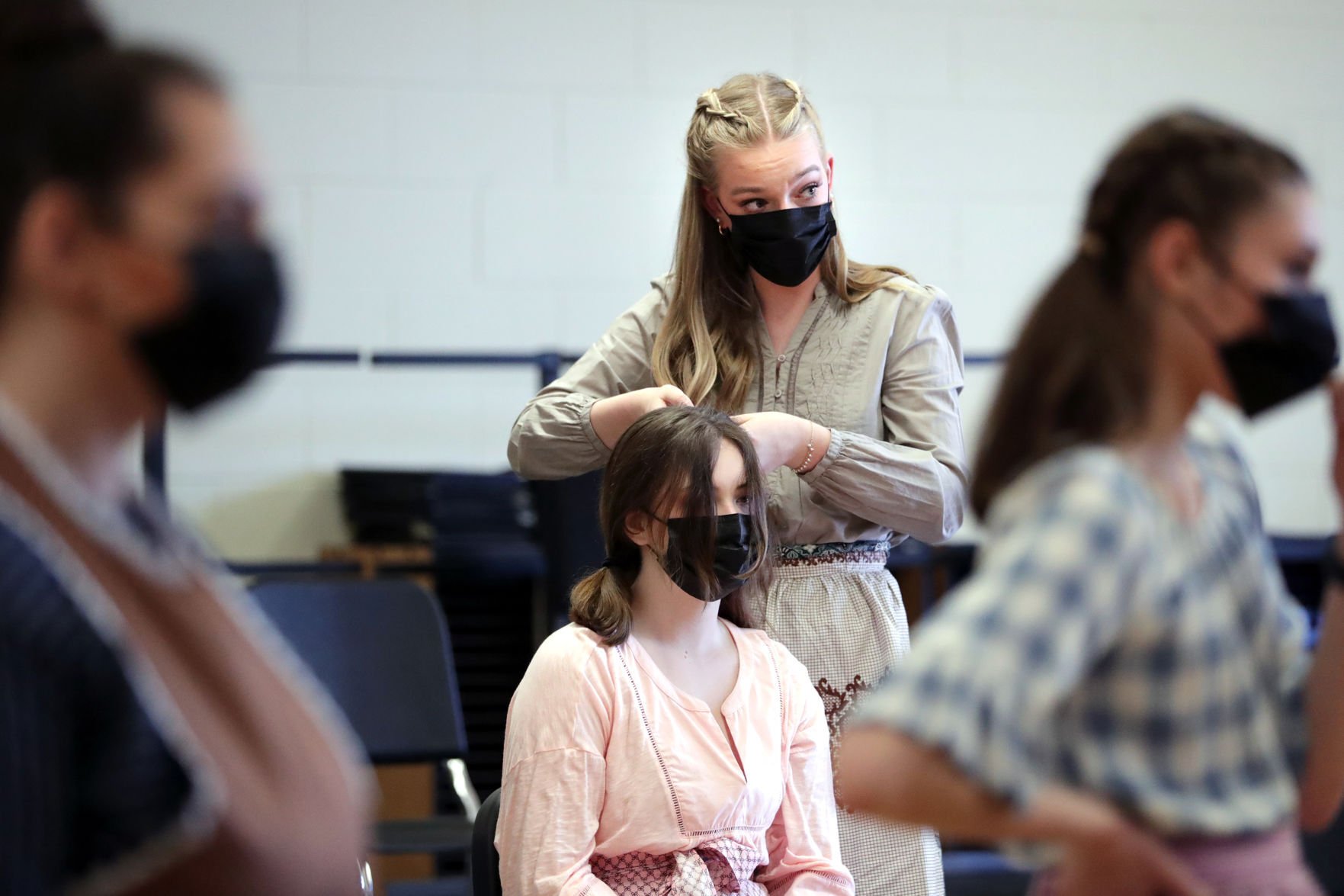 Oklahoma prep for dress rehearsal